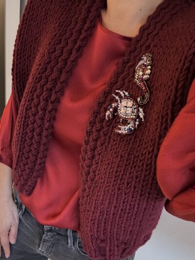 Bordeaux padded gilet