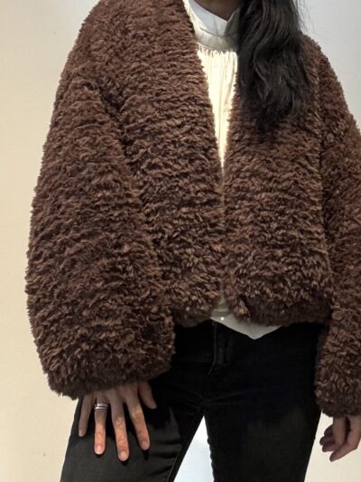 Chocolate fluffy knit